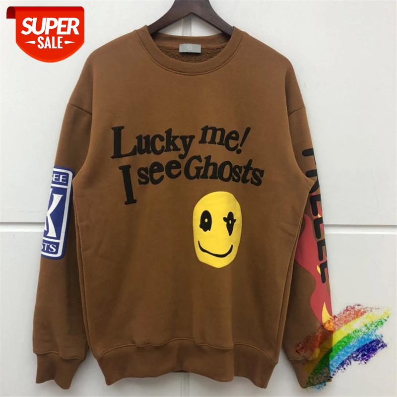 

19FW Kanye West Hoodies Men Women 3D Printing Best Quality Loose Casual Kids See Ghosts Sweatshirts #yK1k, Black