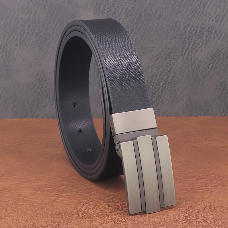 

Belts Designer Black Men High Quality 2.9cm Wide Genuine Leather Waist Strap Luxury Fashion Waistband Slide Buckle, Black;brown