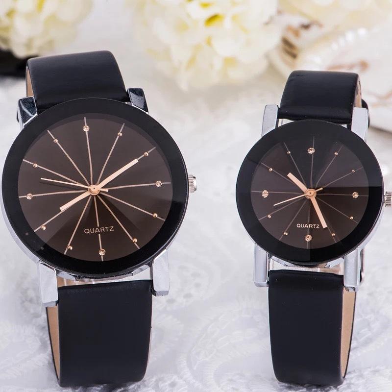

Wristwatches Couples Watch Han Edition Lovers Belt Tide Table Contracted Quartz Men And Women Students, Black male