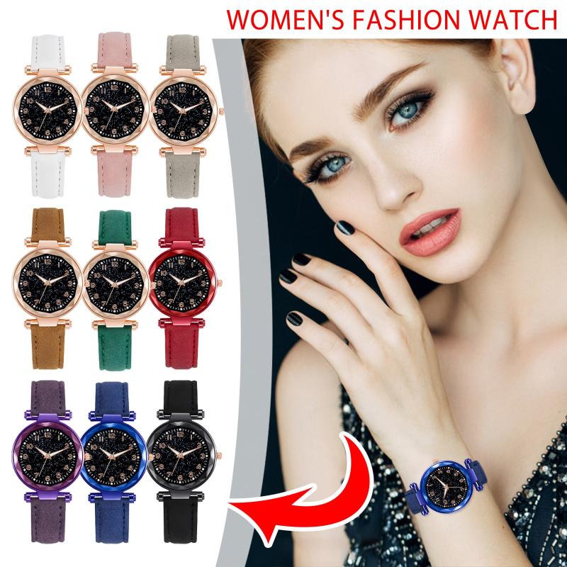 

Wristwatches Design Women Watches 2021 Fashion Rose Gold Dial Stainless Steel Band Quartz Wrist Watch Gifts Relogio Feminino Gypsophila Shel