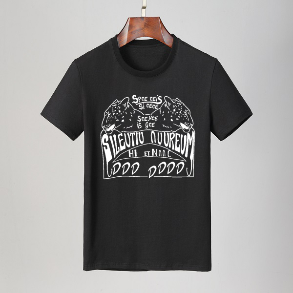 

Men's T-Shirts Summer High Quality Leopard head Casual Teenager Fashion Print Tees Men Tops Classic Short Sleeve, White;black