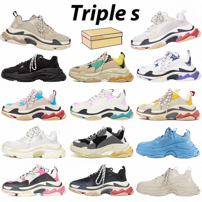 

2021 Triple s men women shoes Balenciaga Balencaiga balanciaga balenciaca platform sneakers black white bred beige grey mens fashion trainers casual Sneaker, I need look other product