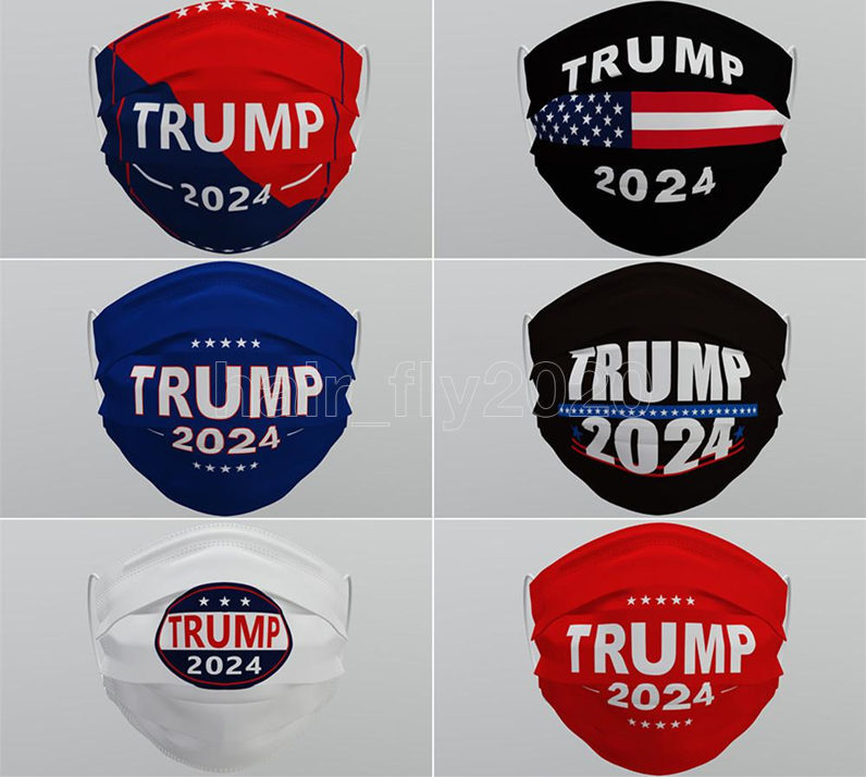 

TRUMP 2024 Reusable Washable Face Mask Non-woven Fabric Dustproof Haze-proof Breathable Masks Fast Shipping
