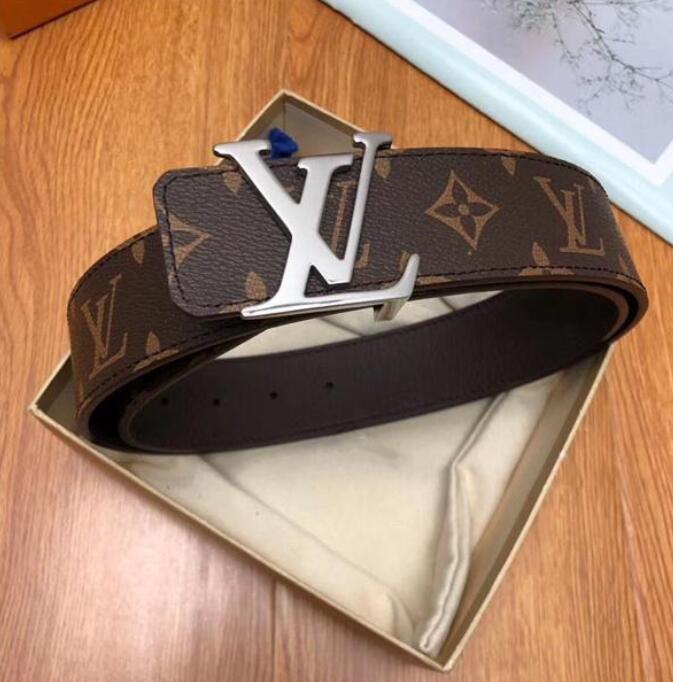 

2022 Mens Designer LV Belt Men Great Quality Luxury Genuine Leather Fashion Belts Woman Womens Belt Black Metal Buckle Waistband YSL Louis Vuitton Gucci