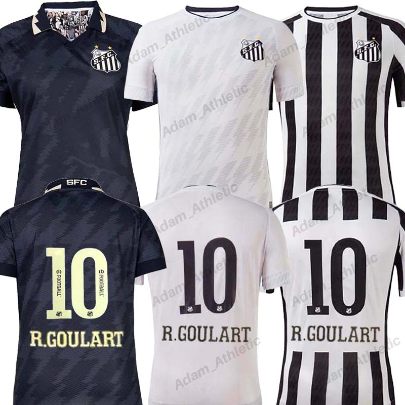 

22 23 FC SANTOS soccer jerseys PELE R.GOULART RODRYGO KAIO JORGE football jersey Jean Mota Carlos Sanchez ALISON F.JONATAN MARINHO camisa de S.F.C. Peixinho, 22-23 home