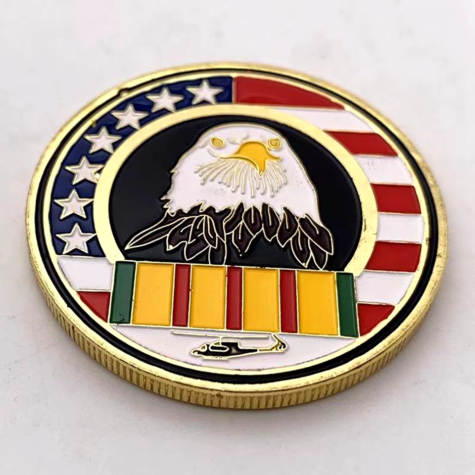 

50pcs Crafts Soldiers Welcome Home Brother May You Never Walk Alone Again Gold Plated Challenge Coins