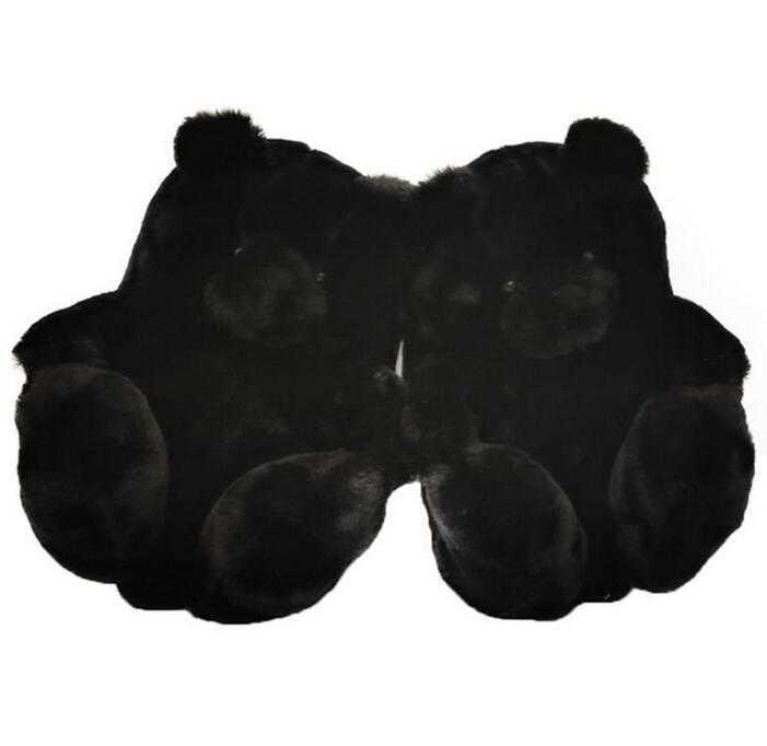 =DHL 18 Styles Plush Teddy Bear Party Favor House Slippers Brown Women Home Indoor Soft Anti-slip Faux Fur Cute Fluffy Pink