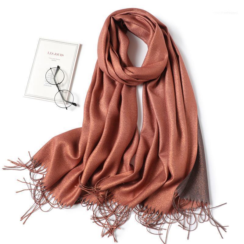 

Scarves Head Women Scarf Explosion Solid Shawls And Wraps Lady Bandana Female Hijab Winter Long Foulard Double-Sided1