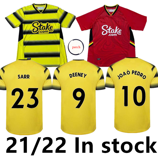 

21 22 Watford Soccer Jerseys ETEBO KING 2021 2022 DEENEY JOAO PEDRO SEMA LOUZA Football Shirt CHALOBAH GOSLING SARR CUCHO CLEVERLEY Mens Jer, Black;yellow