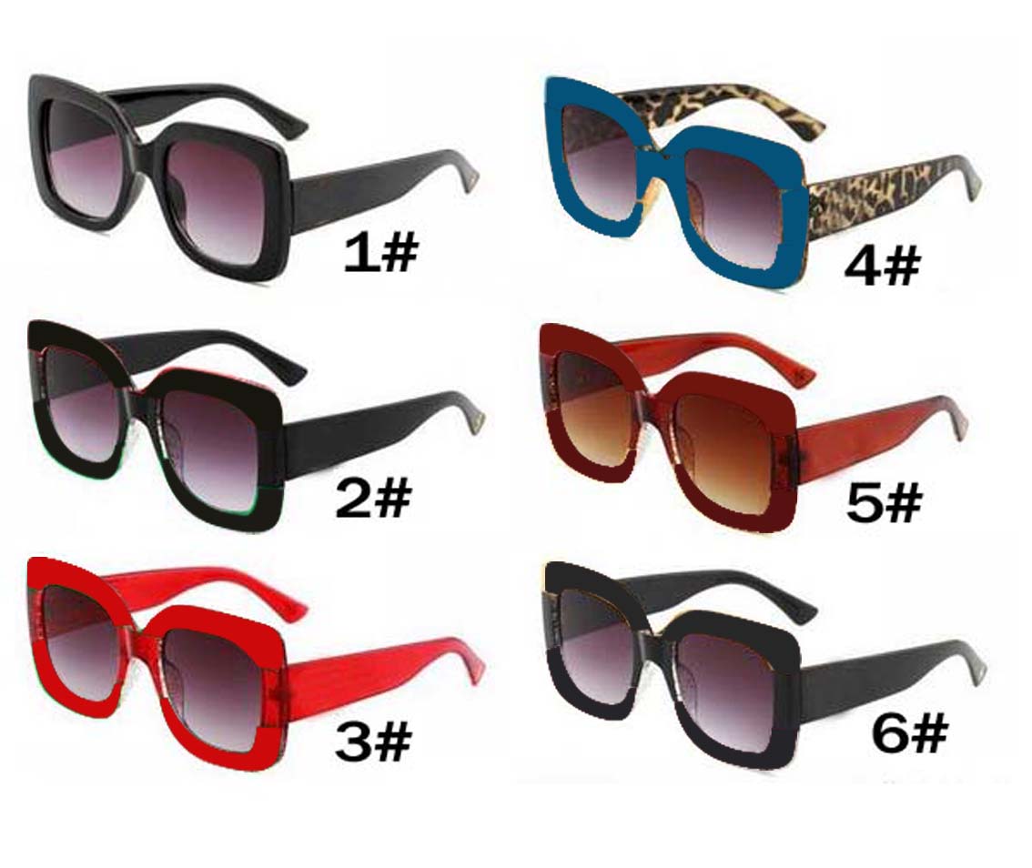 

summer woman fashion travel Sunglasses librarian glass driving Sun glasses Lady Square big frame beach UV protection dazzling eyeglasses black