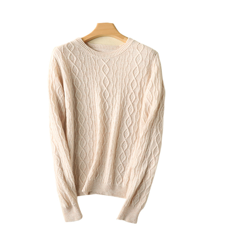 

2021 New Inverno Feminino Malhas Mangas Compridas Qualidade Atmosfera Feminina Pulver De Cor Slida Suave Para As Mulheres Vy8h, Khaki