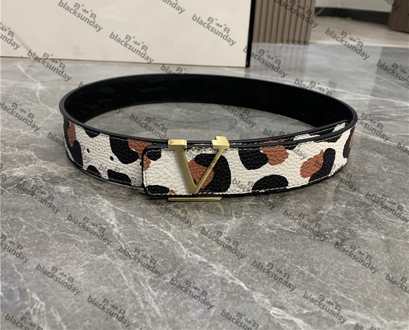 

Leopard Affordable Belts Hipster Designer Men's and Women's Leather Belts Smooth Buckle Dress Up Gifts Luxury Belts, As pic;width:3.8cm
