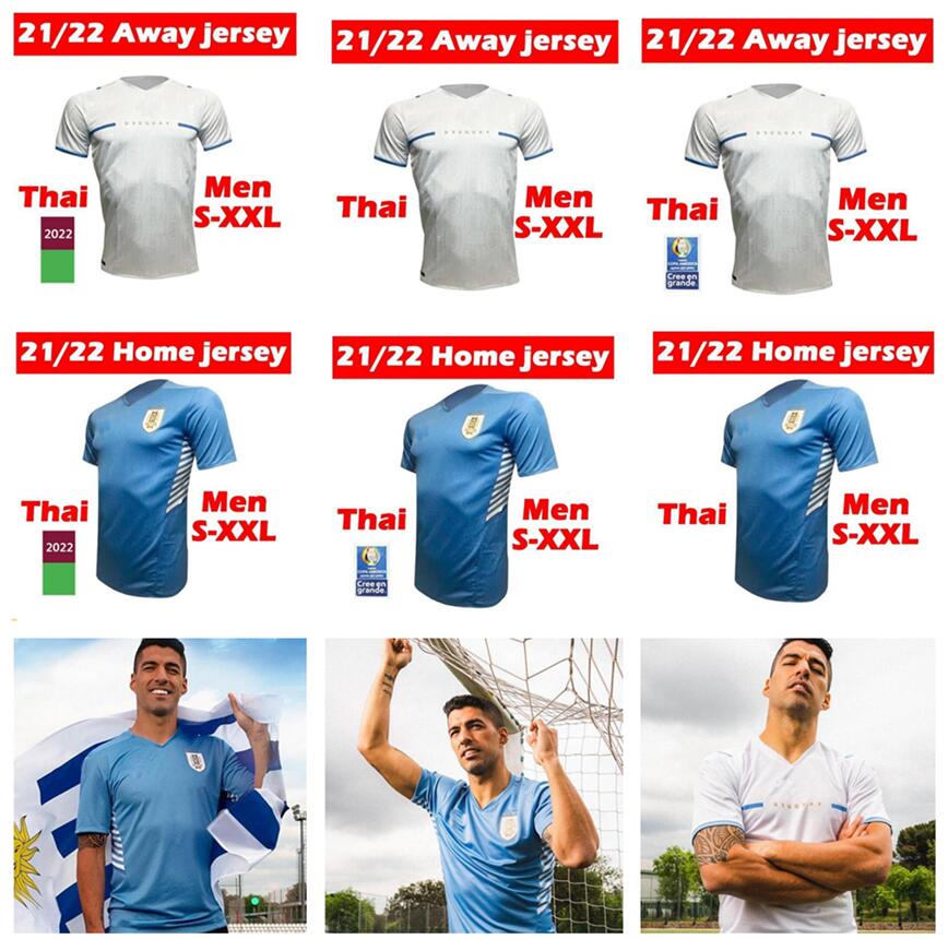 

Uruguay Soccer Jerseys 2021 2022 Copa America .suarez E.cavani F. Valverde N. NÃ¡ndez J.M.GimÃ©nez De La Cruz National Team 21 22 jersey Foot, Black;yellow