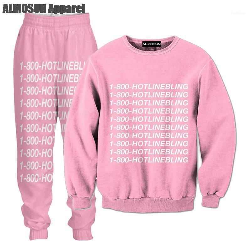 

Line Bling 3D All Over Print Tracksuits Sweatshirts Hipster Casual Drawstring Pants Sportwear Women Men1, Gray