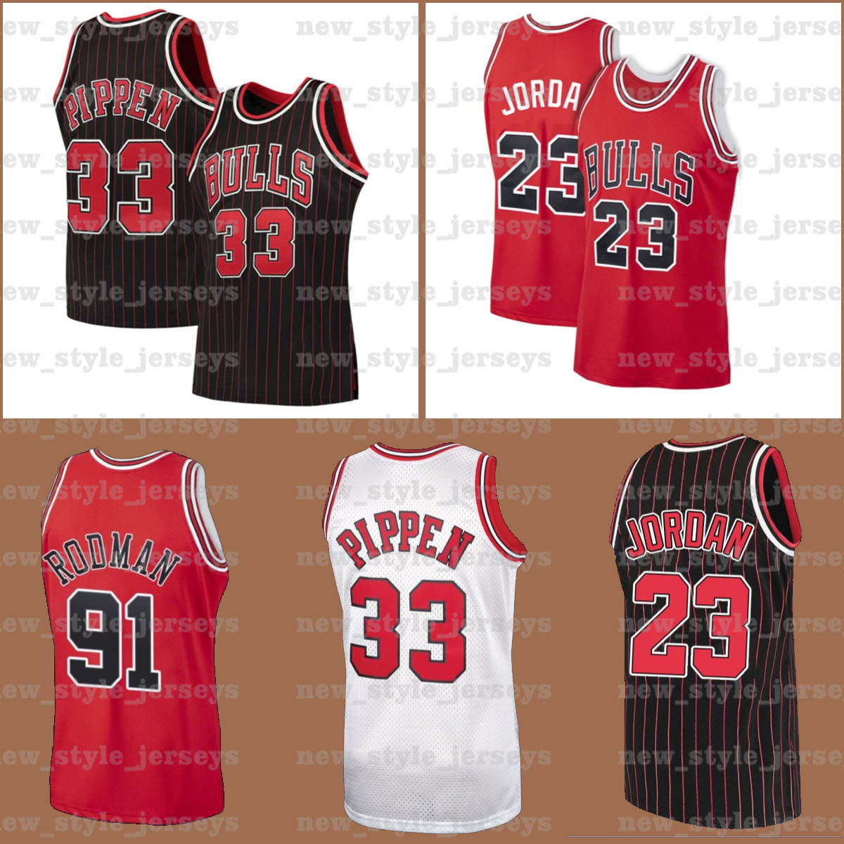 

Michael Jersey 91 Dennis Scottie Rodman 33 Pippen NCAA Mitchell Ness Kid Jordon Chicago Bulls Hardwood N Basketball Jerseys, Black;red