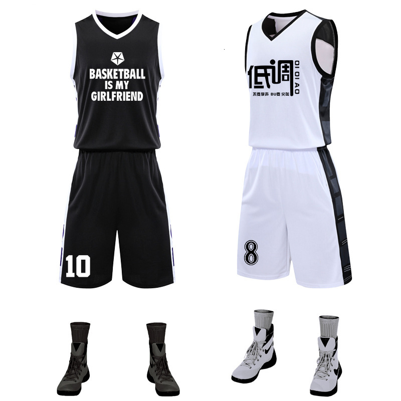 

tracksuit sport suit basketball men's and women's team uniform students' competition training children's lettering sport, Gray