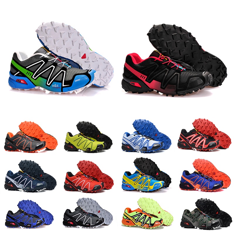 

2021 speed cross 3 CS Jogging mens Running Shoes SpeedCross 3s runner III Black Green Trainers Men Sports Sneakers chaussures zapatos 40-46 Athletic Outdoor, Color#18