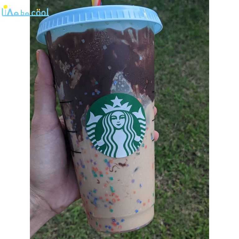 Stock Starbucks color changing cold cup with lid and straw confetti reusable plastic cup or set, fluid ounces livebecool-image-754390724