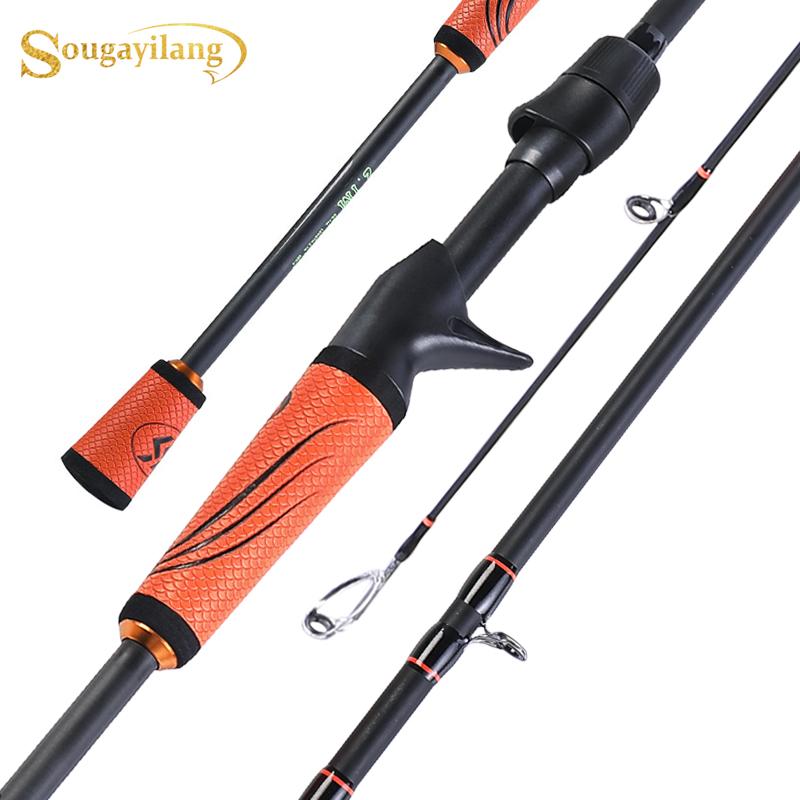 

Sougayilang 1.8m/2.1m/2.4m Fishing Rod UltraLight Carbon Fiber High Quality Rubber Handle Portable 4 Sections Travel Fishing Rod