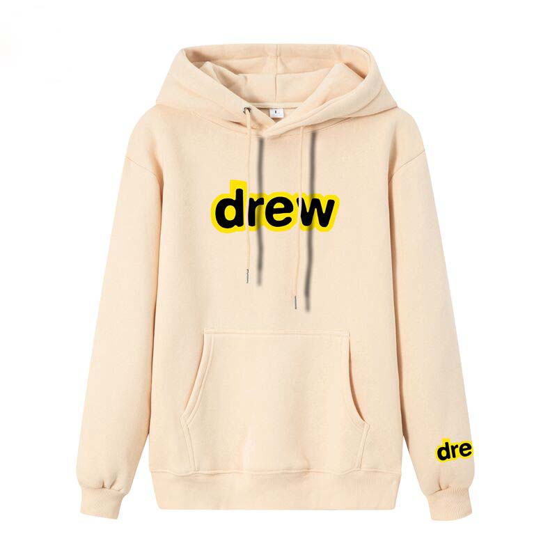 

2021 Men's and Women's Hoodie Drew House Smile Printing Long Sleeve Hoodie Style Winter Hoodie Asian Size S-XXL, Black