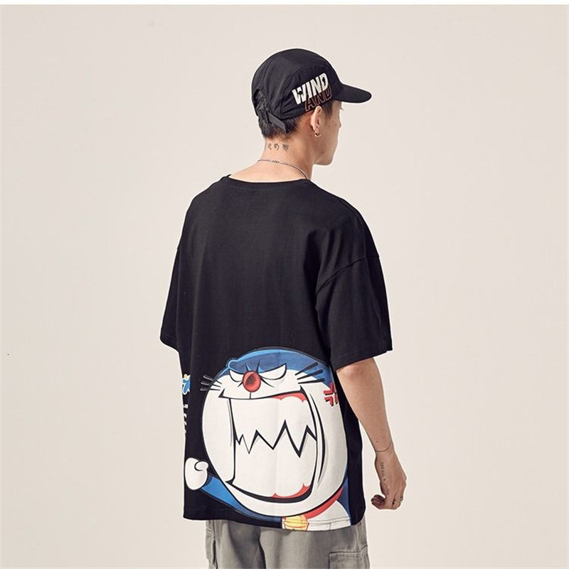 

2021 New 5xl Hip Hop Doraemon t Camisa Masculina Japons Streetwear Harajuku Casual Manga Curta Oversized Tops Vero Japo Tshirts J7nn
