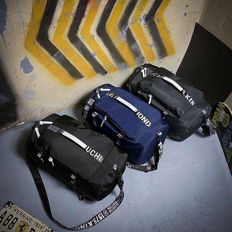 Duffel Bags Large-capacity Travel Bag,Oxford Fabric Bucket Bag,Business Bag,Fitness Bag,Multifunctional Computer Bag,28*28*48 Cm-image-704277705