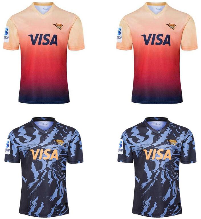 

2021 jaguares home away Rugby Jersey retro Argentina Shirt Size s-5xl, Black;gray