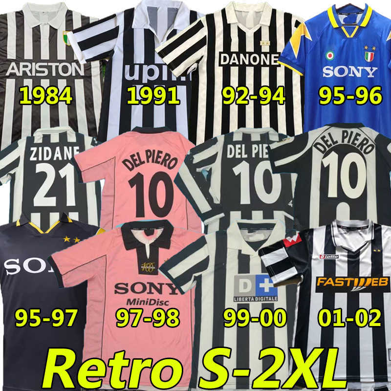 

DAVIDS Retro soccer jerseys ZIDANE men t-shirt 1984 91 92 94 95 96 97 98 99 2000 01 02 03 04 05 11 12 14 15 17 18 DEL PIERO jersey, Youwen 1984 home