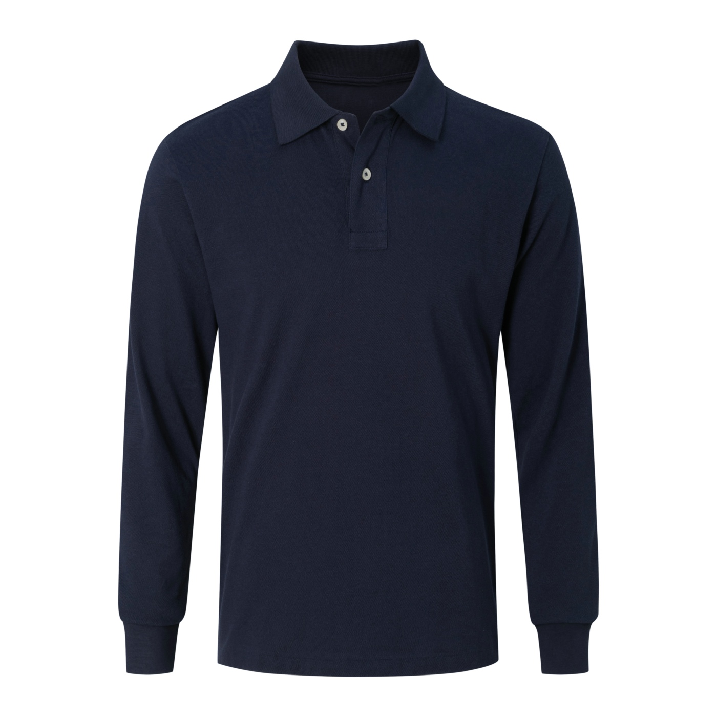 

Autumn and winter new long-sleeved solid color men's polo shirt casual sports men's cotton lapel large size short-sleeved size S-XXL, White