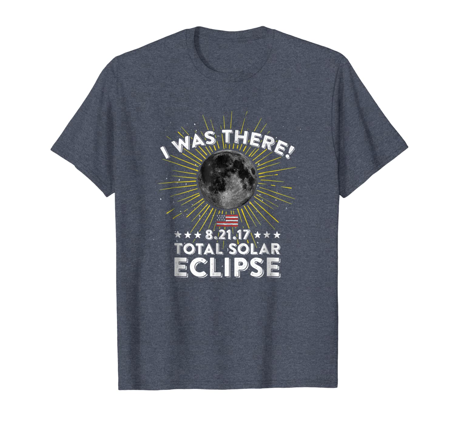 

Total Solar Eclipse T-shirt - August 21, 2017 Viewing Tee, White;black