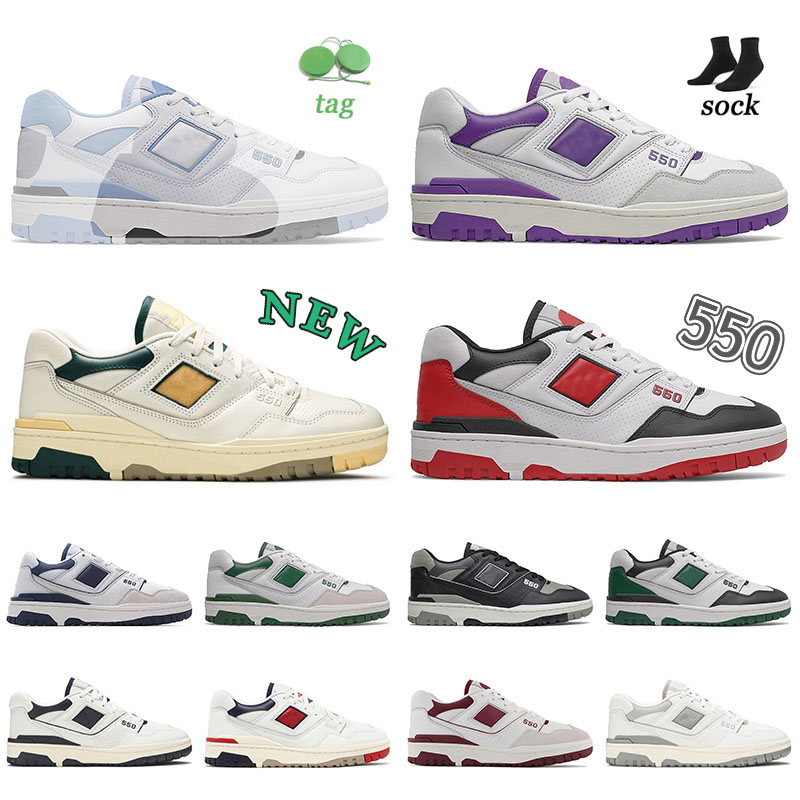 

2022 Women Mens Moda B550 Running Shoes 550 BB550 Aime Leon Dore Green Yellow Rich Paul Grey Red Sea Salt Black Syracuse Burgundy Trainers With Socks Designer Sneakers, N01 36-45 white team royal
