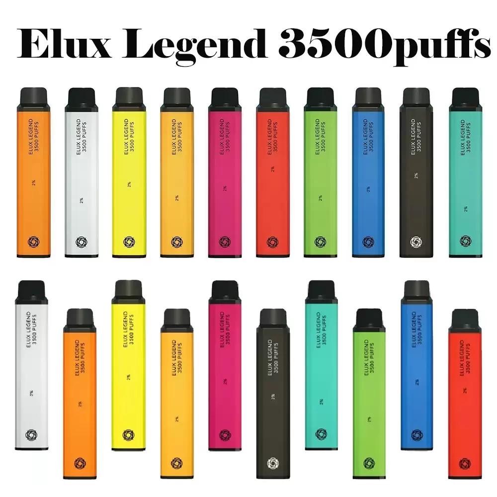 

Elux Legend Disposable E cigarettes 3500 Puffs Vape Pen 1500mAh Battery Vaporizer Stick Vapor Kit 2% 10ml Pre Filled Cartridge Device geek bar elf bars bang xxl