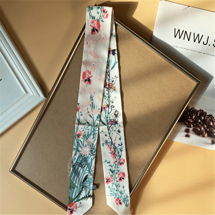 

Spring/Summer 2021 Women's Fashion Decorative Design Ribbon Thin Hair Band Scarf Pack Scarf