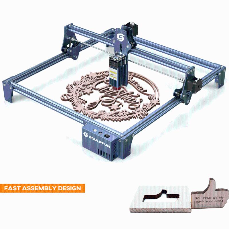 

Machining SCULPFUN S9 Laser Engraving Machine Ultra-thin Beam Shaping Technology High-precision Wood Acrylic Engraver Cutting