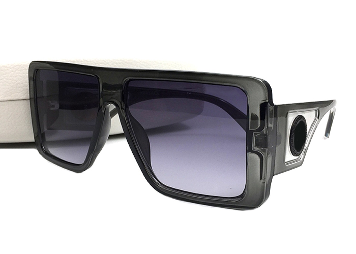 

Luxury Men Sunglasses Women Brand Square Large Frame Elegant Special Designer Unisex Eyewear Come With Case