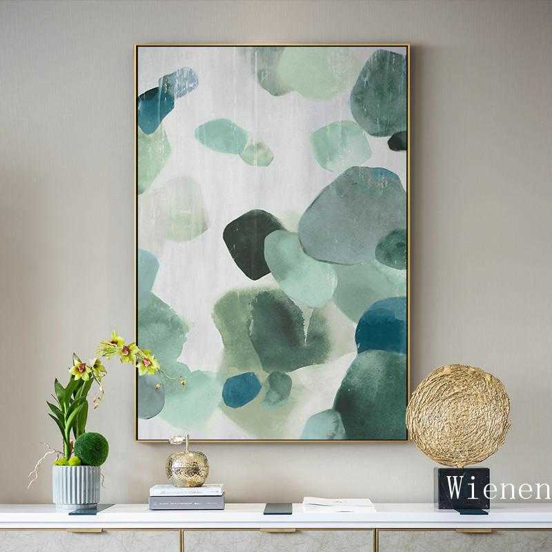 

Abstract Modern Green Marble Texture Backgroud Poster Print Canvas Painting Wall Art Pictures Living Room Home Decor No Frame