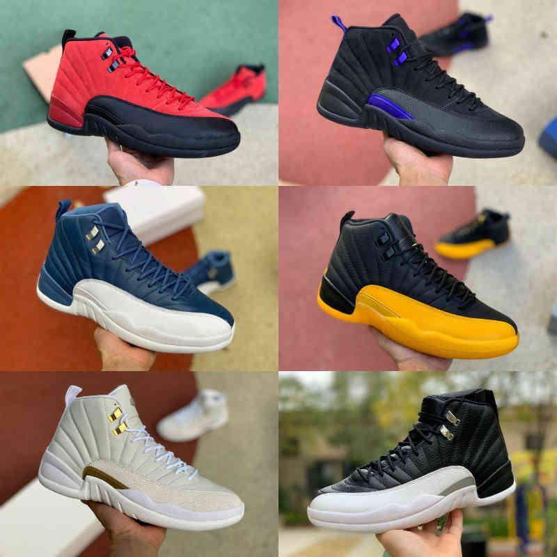 

12s Utility Grind Basketball Shoes Reverse Flu Game Twist 11s men women Legend Blue Space Jam Platinum Tint 13s Obsidian Red Flint Lucky Green mens sneakers, 34