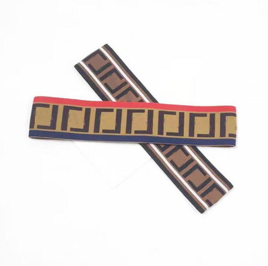 

Headband for Women Top Quality Letter Stripe Print Elastic Hairband Girl Men Fashion Mixed Color Knitting Fabric HairHoop Retro Turban Headwrap Hair Accessorie