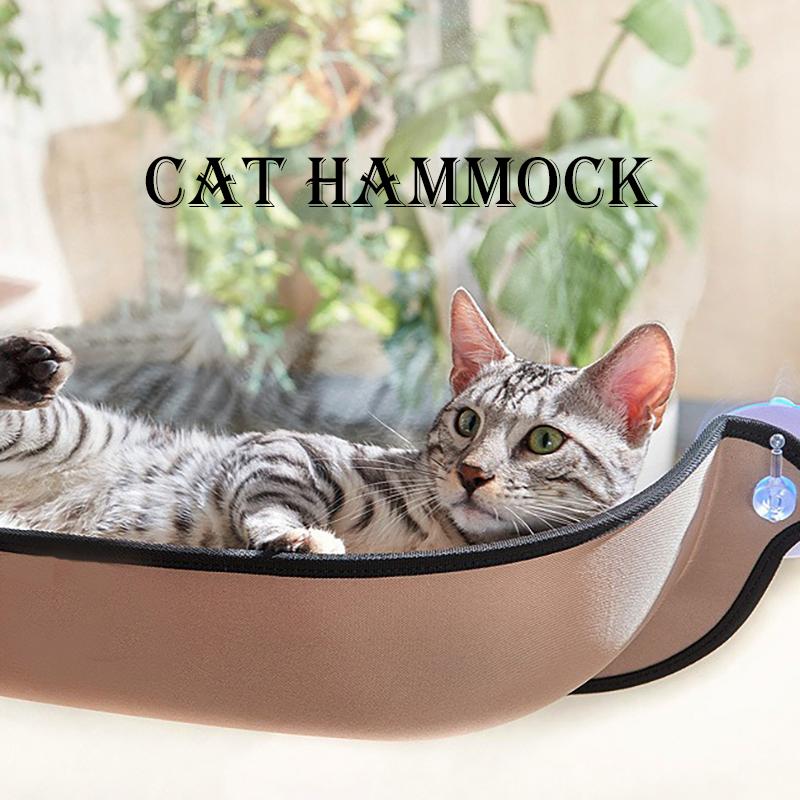 

Cat Beds & Furniture Pet Accessories EVA Sucker Semicircular Window Sill Wall Hanging Bed Hammock With Cushion