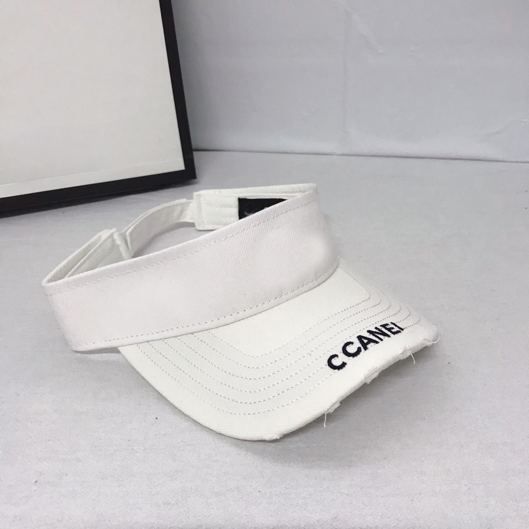 

Famous Simple Double Letter Empty Top Cap Casual Summer Visor Sun Mens Hat Sports Women Golf Tennis Outdoor Beach Headband Snapback Baseball Hats SunHat, Mix send