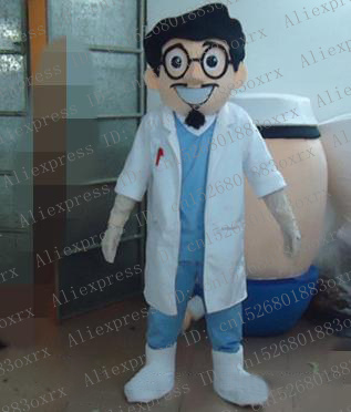 

Mascot Costumes Doctor Physician Mediciner Medical Man Dentist Mascot Costume Adult Cartoon Character Affection Expression High Quality zx12, Default color