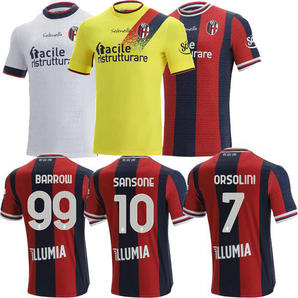 

2021 2022 Bologna FC 1909 Soccer Jerseys ARNAUTOVIC HICKEY Dominguez BARROW Sansone Tomiyasu home away 3rd 21 22 football shirt -2XL