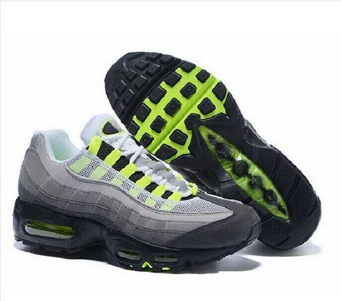 

Men Casual Shoes 95s Triple Black White Laser Red Orbit Bred Aqua Neon Men Trainers Sports Shoes Sneaker Size 40-45