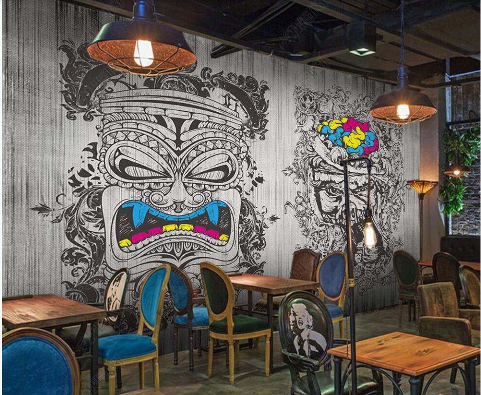 

3d wallpaper custom photo mural on the wall Hand drawn sketch doodle tooling home decor 3d wall murals wallpaper for living room in rolls, Non-woven wallpaper