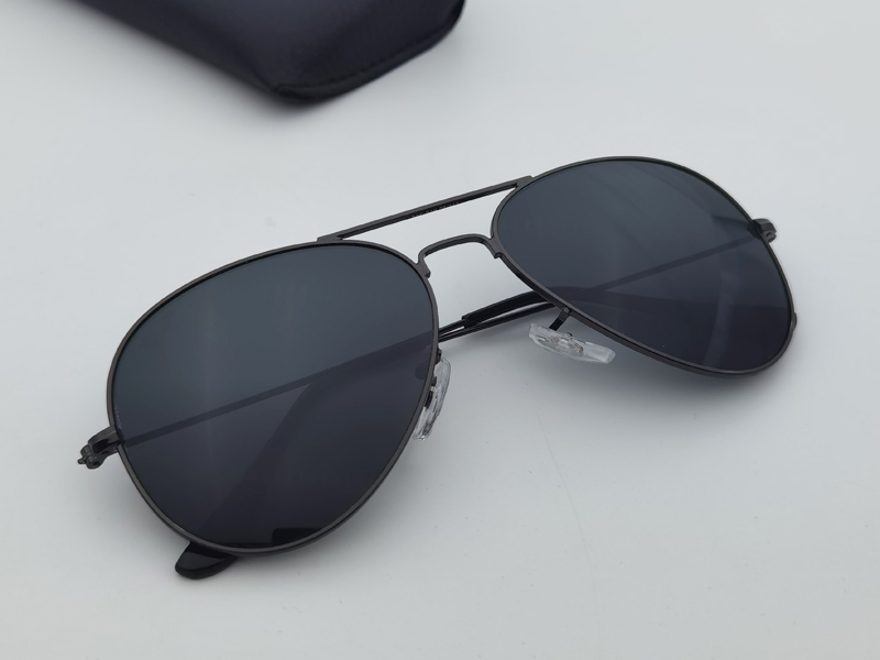 

Pilot style Men Women sunglasses Metal Frame Double Bridge Design 58mm Glass Lens Oculos de sol masculino gafas with boxes Accessories