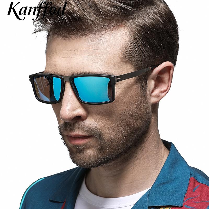 

Sunglasses Kanffod 2021 Men's Polarized Classic Square Male Women Driving Fishing Eyewear UV400 Blue Zonnebril