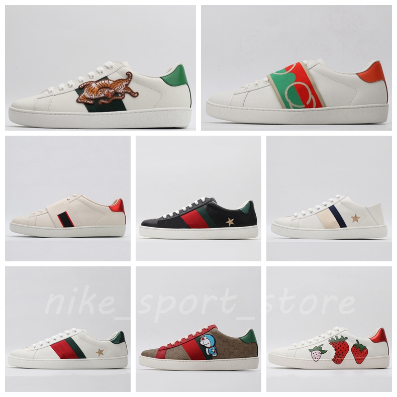 

New Top Quality Mens Rhyton Casual Shoes Sneaker Paris Fashion Women Shoe Platform Sports Trainers Strawberry Mouse Wave Mouth Tiger Web Print, 18