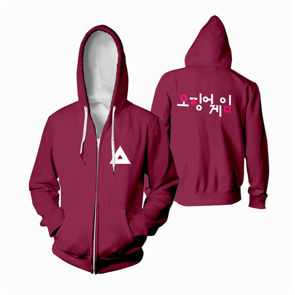 

Round Six Squid Game 3d Printed Hoodie Men Women Sportswear 456 067 Oversized Sweatshirts Streetwear Hip Hop Boys Girls Clothes, Black