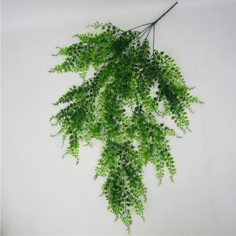 

DIY Green Fake Vine Garden Bar Plastic Home Leaves Artificial Plant Club Living Room Office Decorative Wall Hanging, As pic