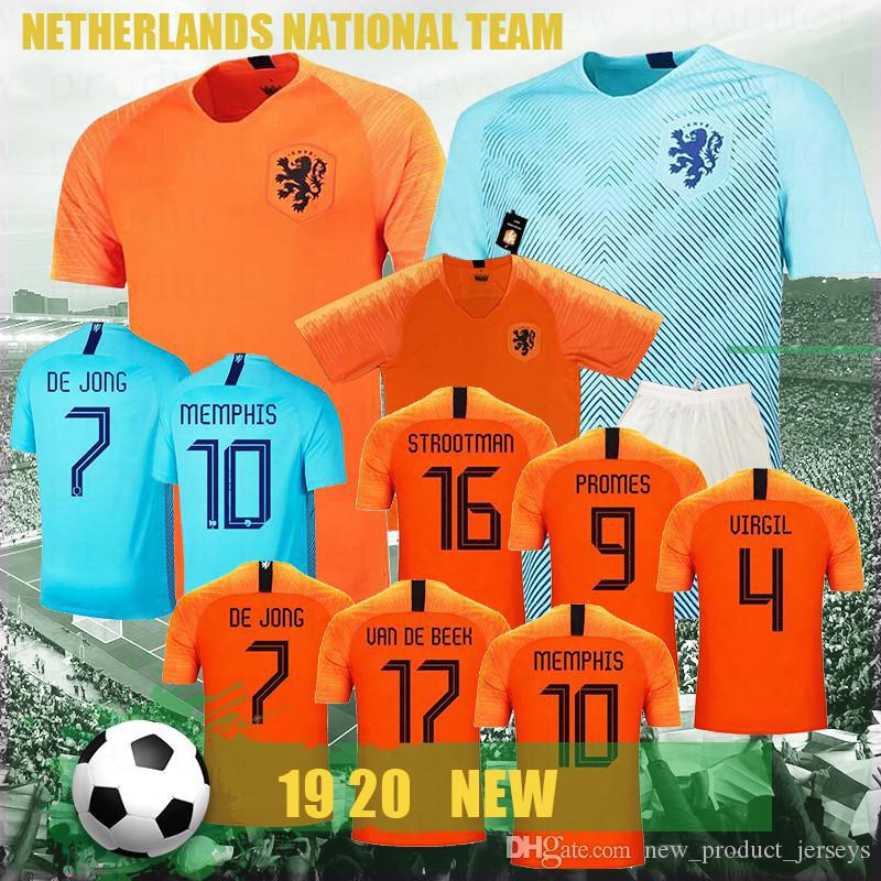 

Netherlands DE MEMPHIS PROMES JONG VAN DIJK VIRGIL Holland football kits Jersey STROOTMAN PROMES Football Jerseys 2020 New, Black;yellow